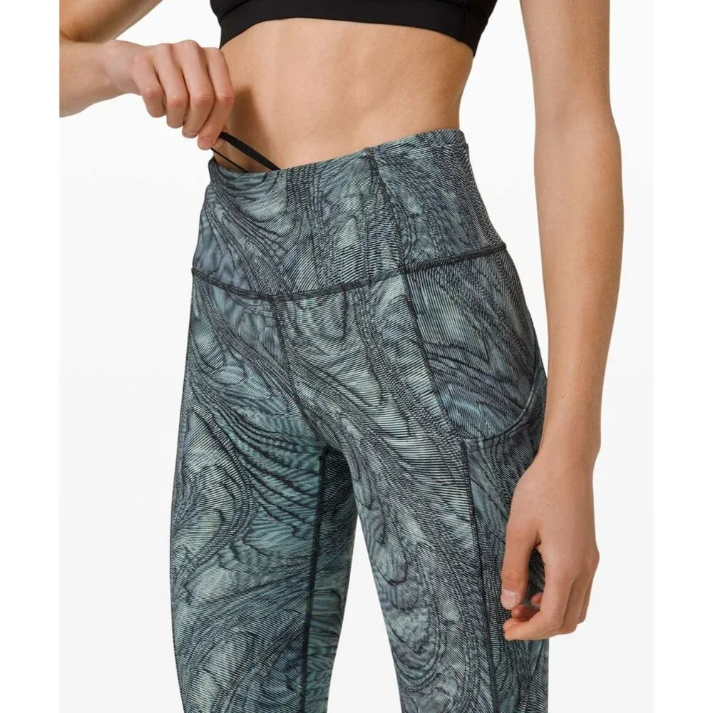 Lululemon Fast and Free Nulux Athletic Running Leggings Tights Women's Sz 4 - Picture 4 of 10